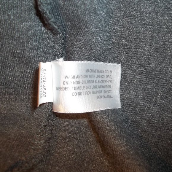 Old Navy Mens Shirt Size Large Long Sleeve Pouch Pocket Button Casual Gray - Picture 7 of 7